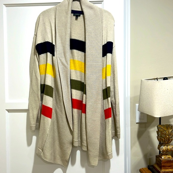Talbots open front boyfriend fit cardigan - Picture 6 of 15
